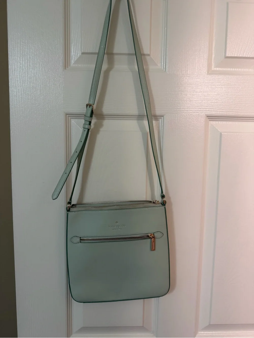 kate spade Mint Green Leather Crossbody Shoulder Bag